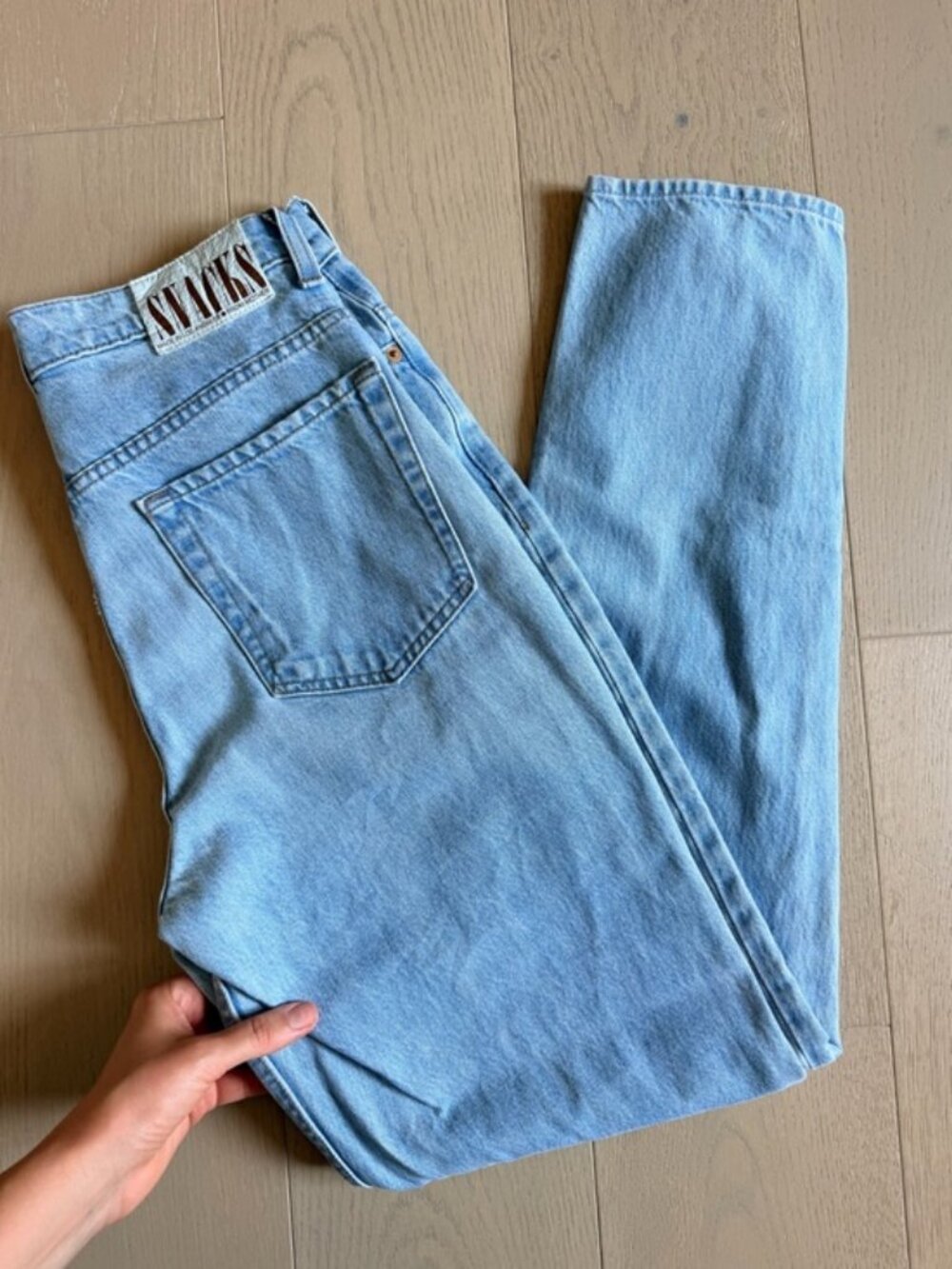 MOTHER SNACKS High Waisted Straight Jeans 29